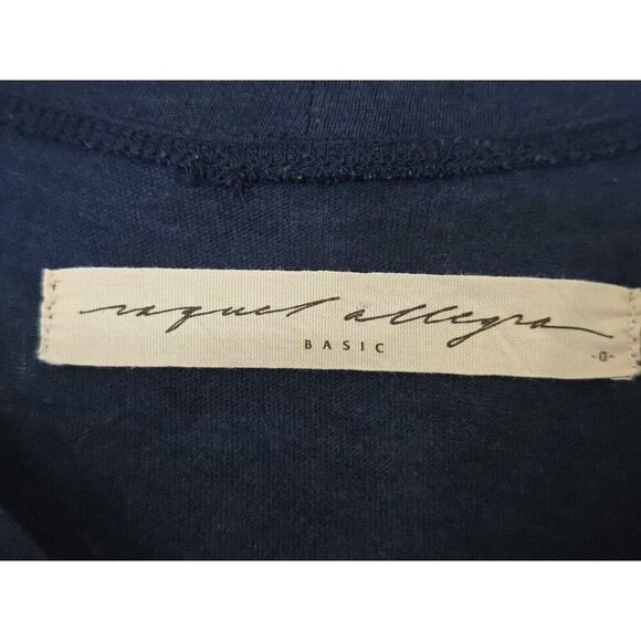 Raquel Allegra Big Sweep Midi Dress Womens Size XS Navy Blue Tank A Line Pockets - Picture 7 of 11